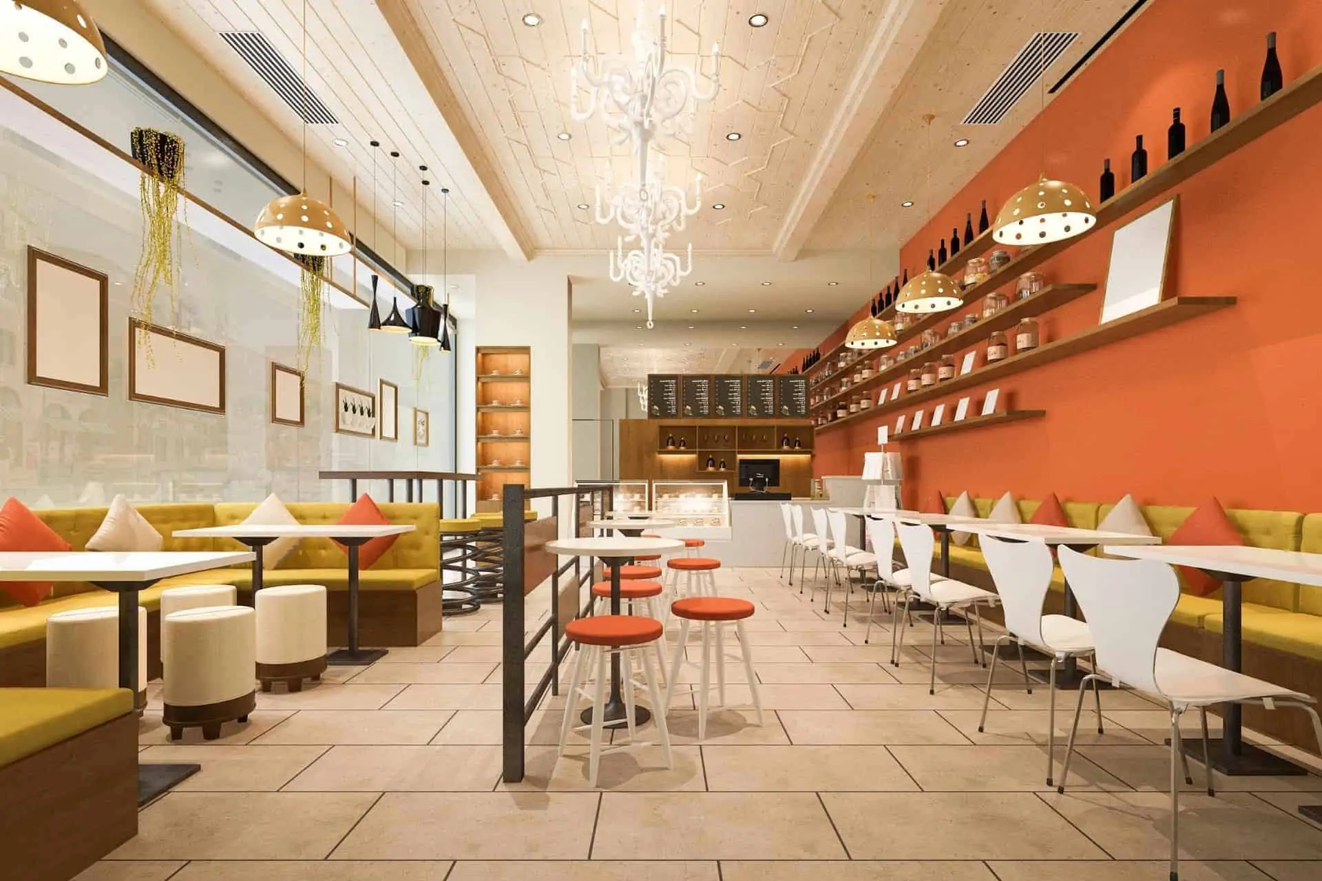 cafe interior design cost