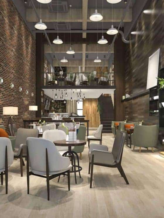 modern cafe interior design