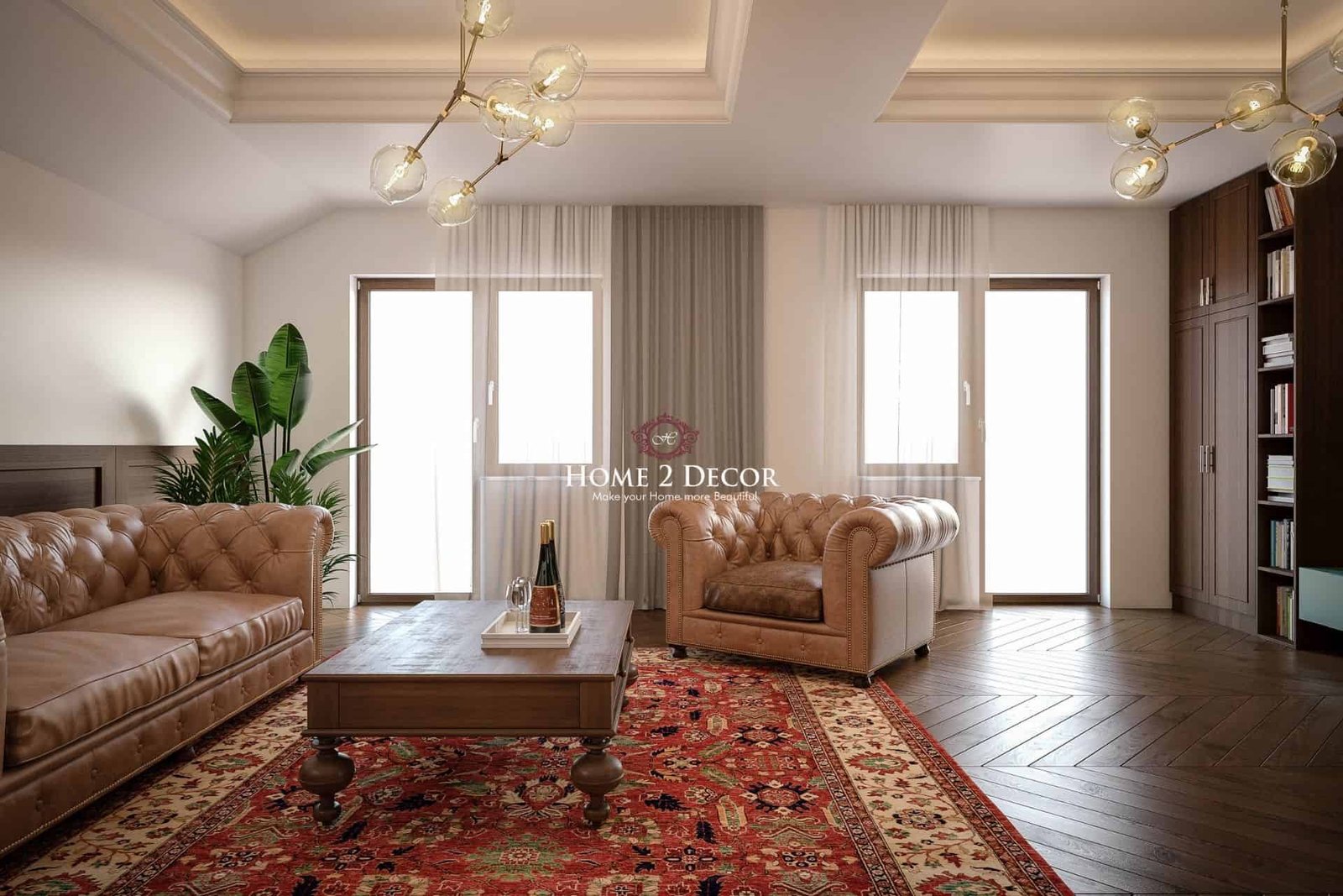 samll studio-living room interior