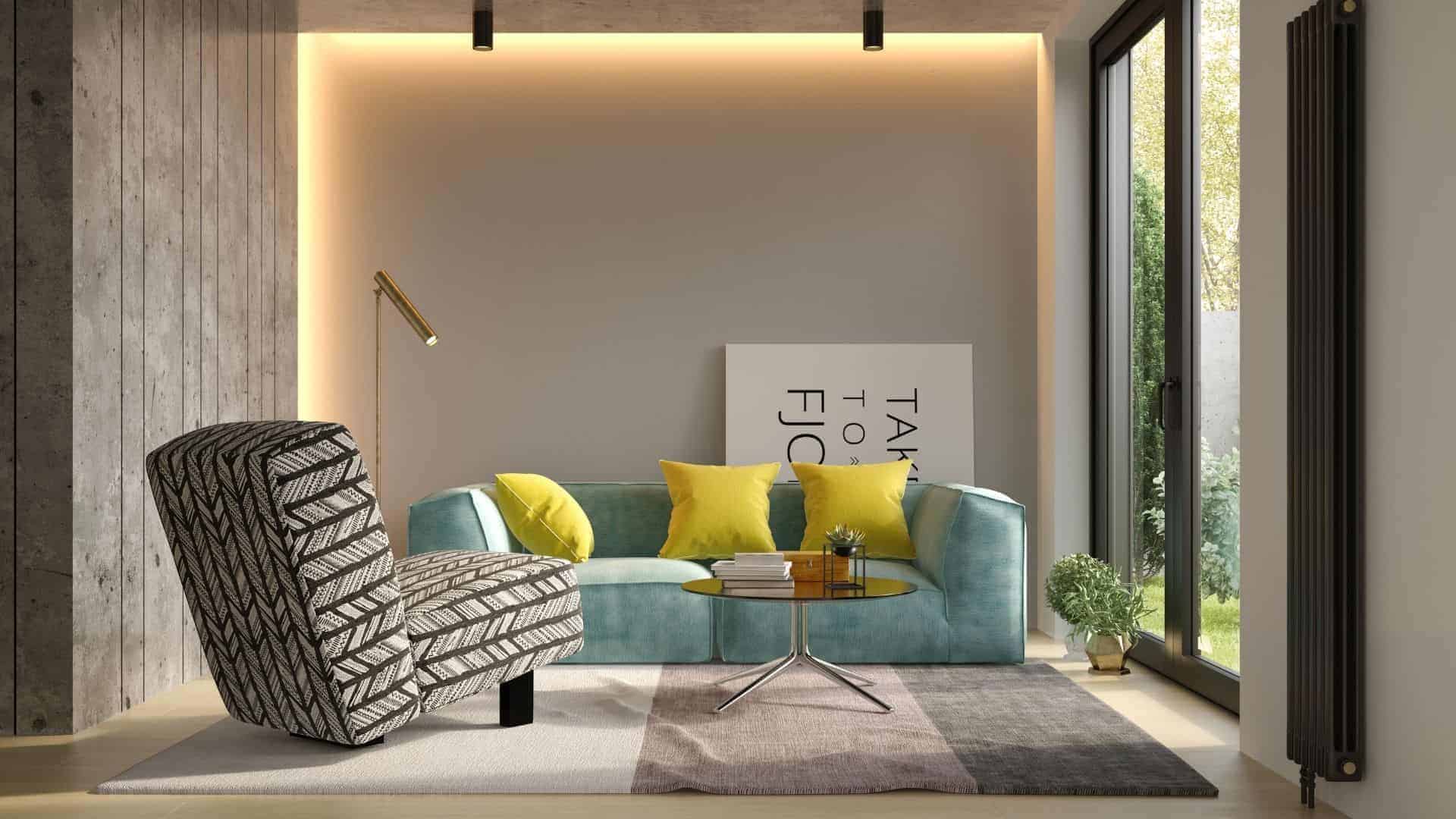 light accent living room designb