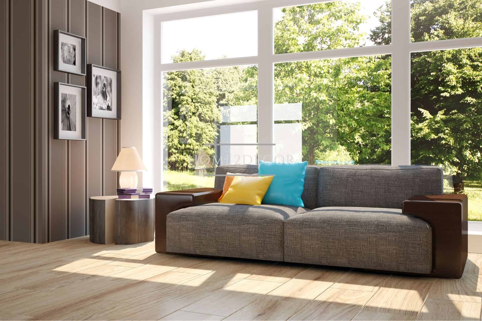 Super-Retro grey skinny modern Sofa