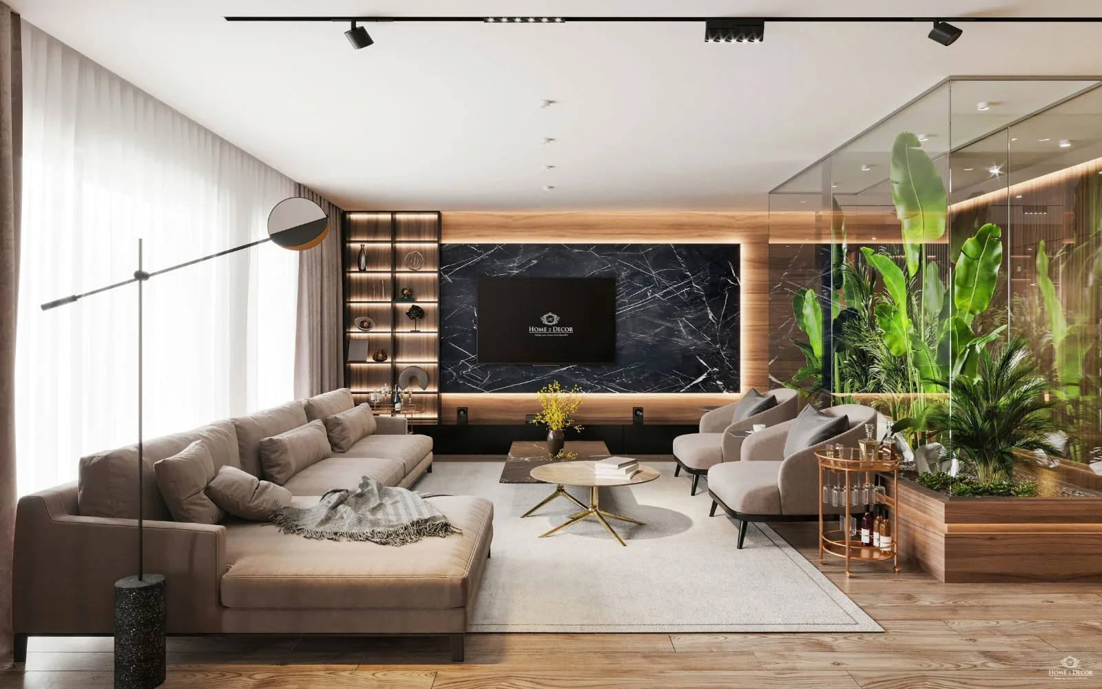 Asian Mediterranean Green home