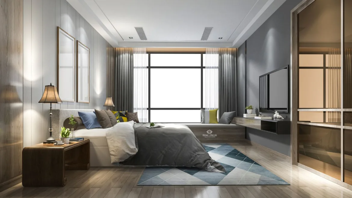 Luxury Mid-Century Modern bedroom interior design