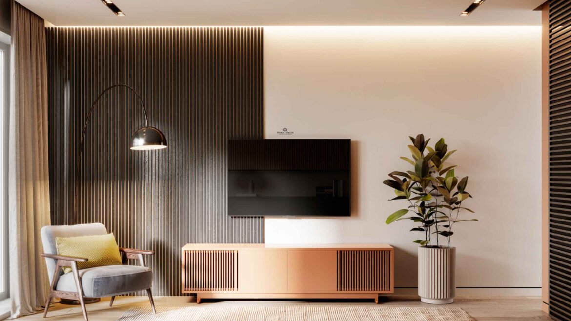 Modern luxurious bedroom tv unit design