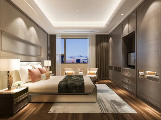 Scandinavian Bedroom interior
