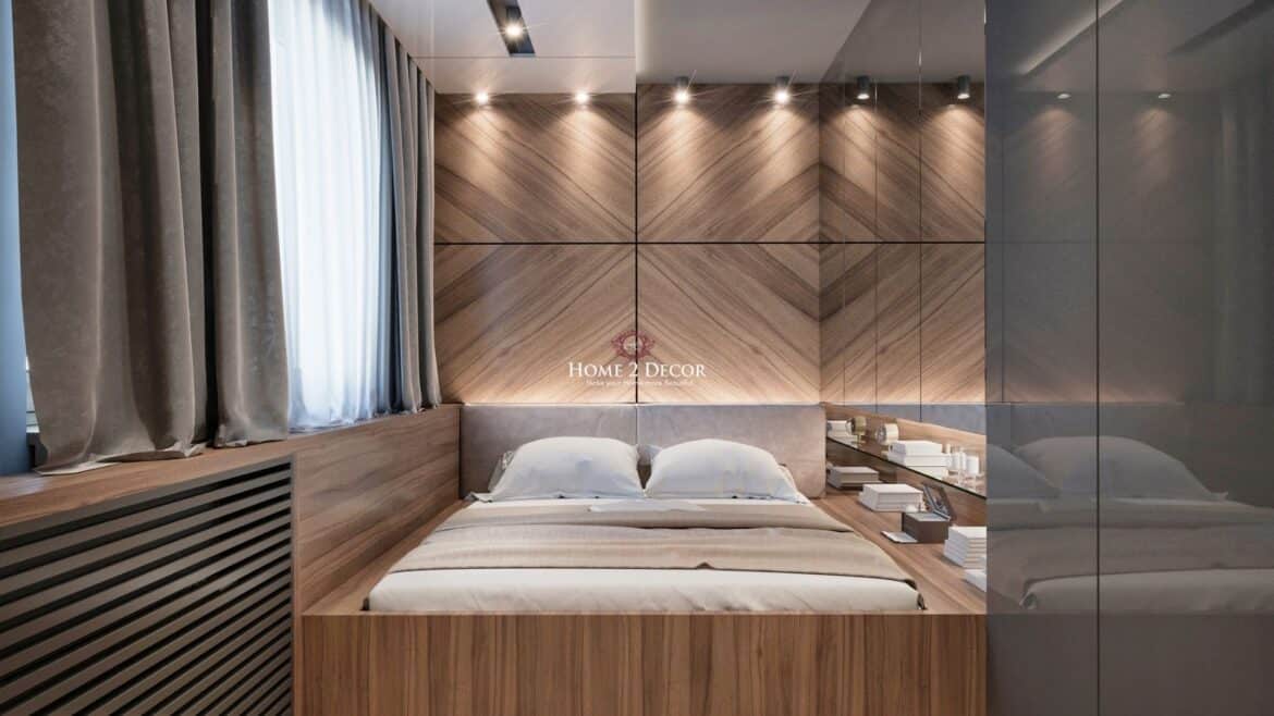 Scandinavian Modern bedroom interior