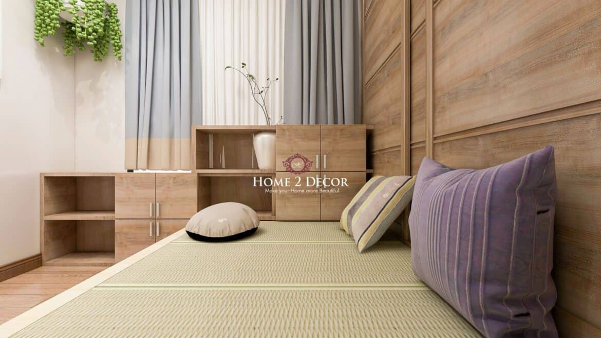 Scandinavian Style woody bed room decor