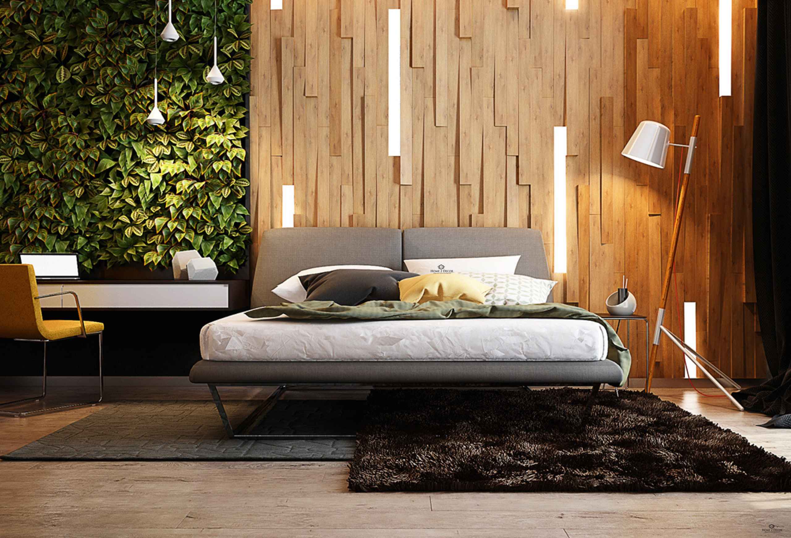 modern Asian Mediterranean bedroom design