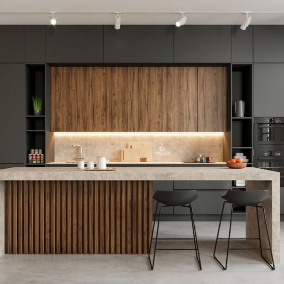 modern Island Modular Kitchen