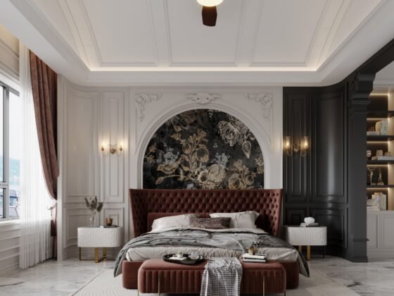 French-luxury modern bedroom dsign
