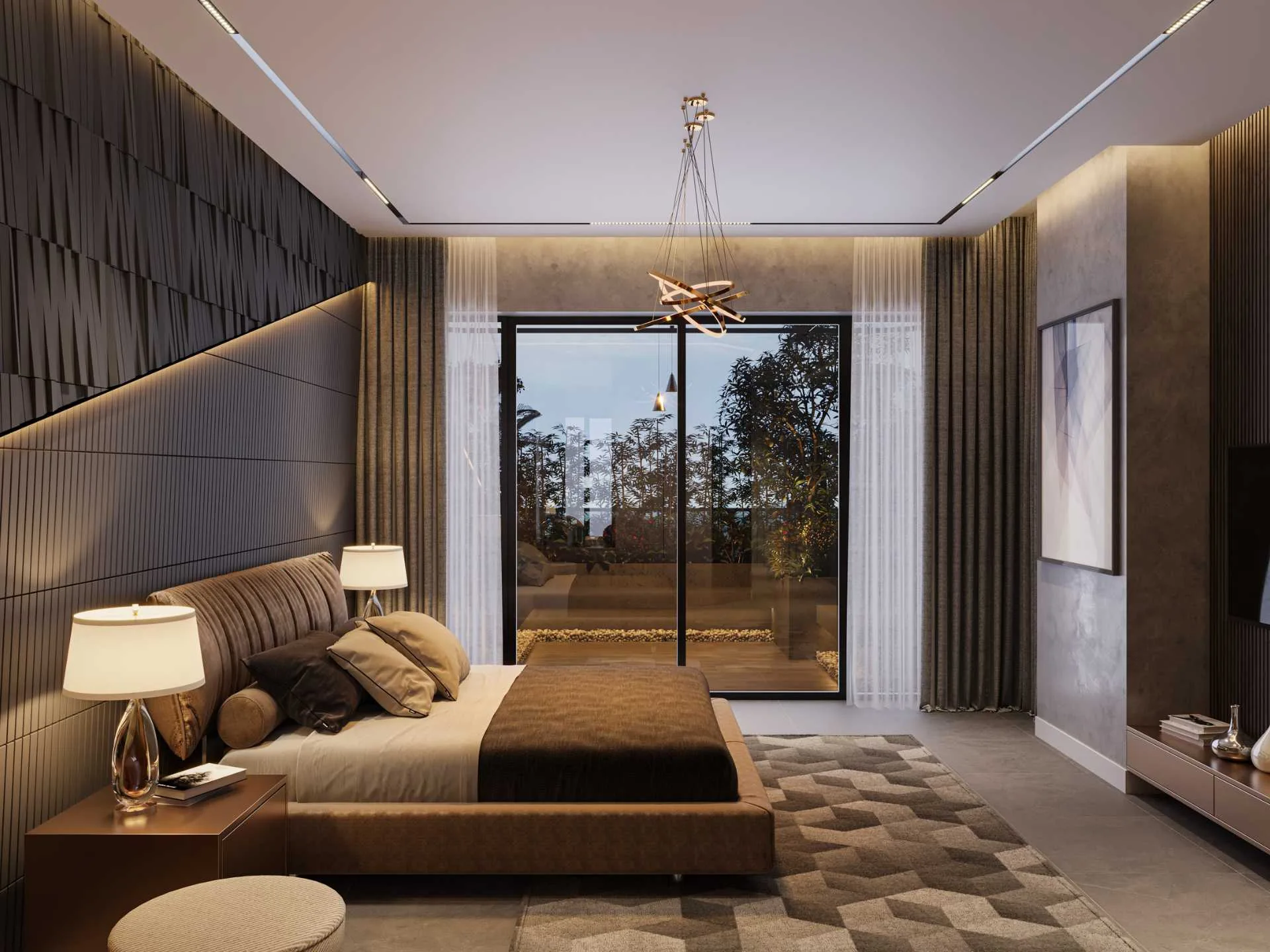 Shabby Chic Modern Luxurious-bedroom