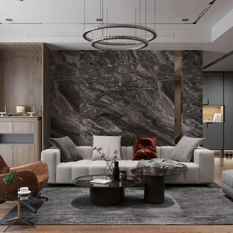 Bohemian Heaven -living sofa back wall design