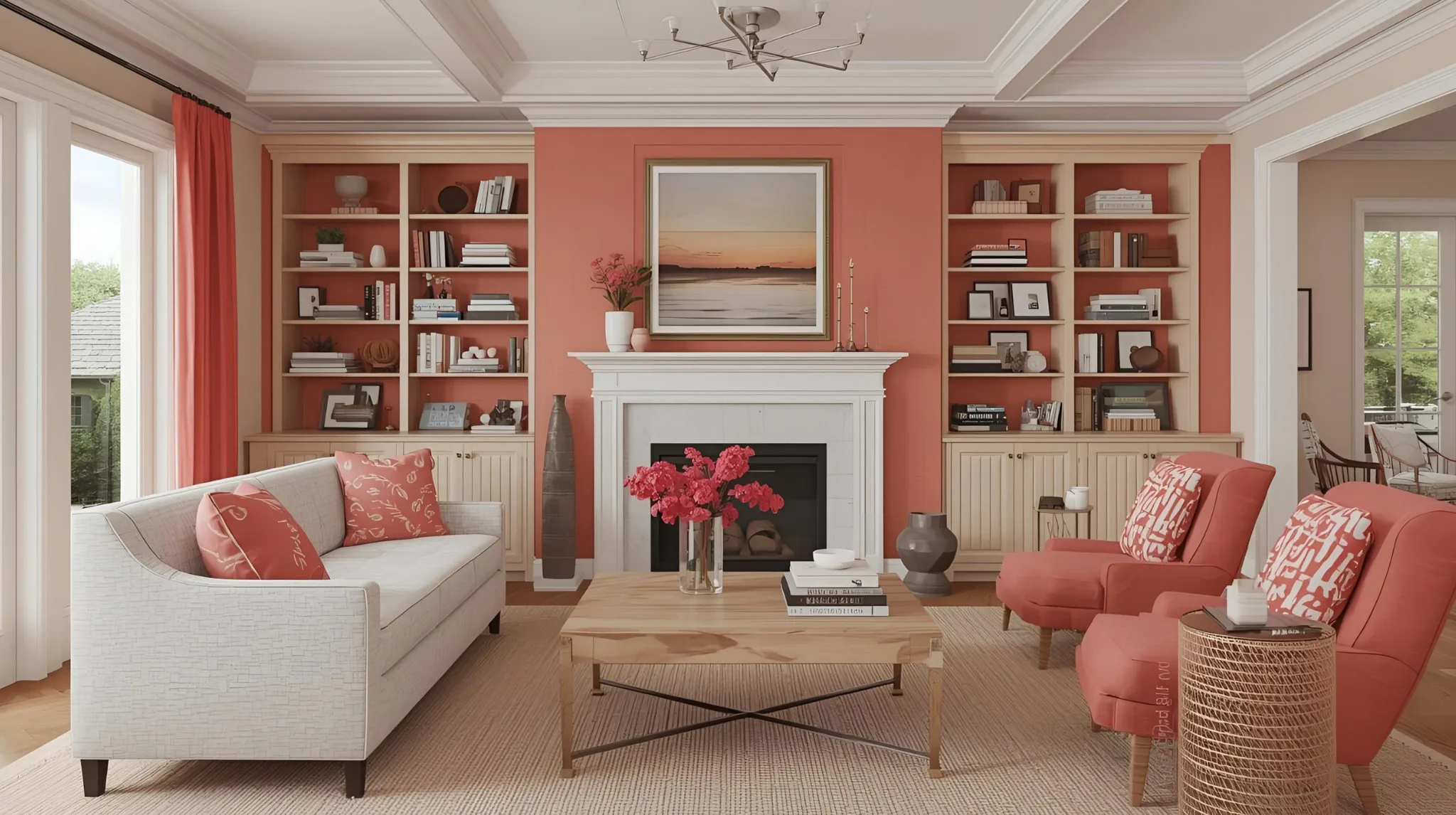 Coral & Soft Terracotta Accents