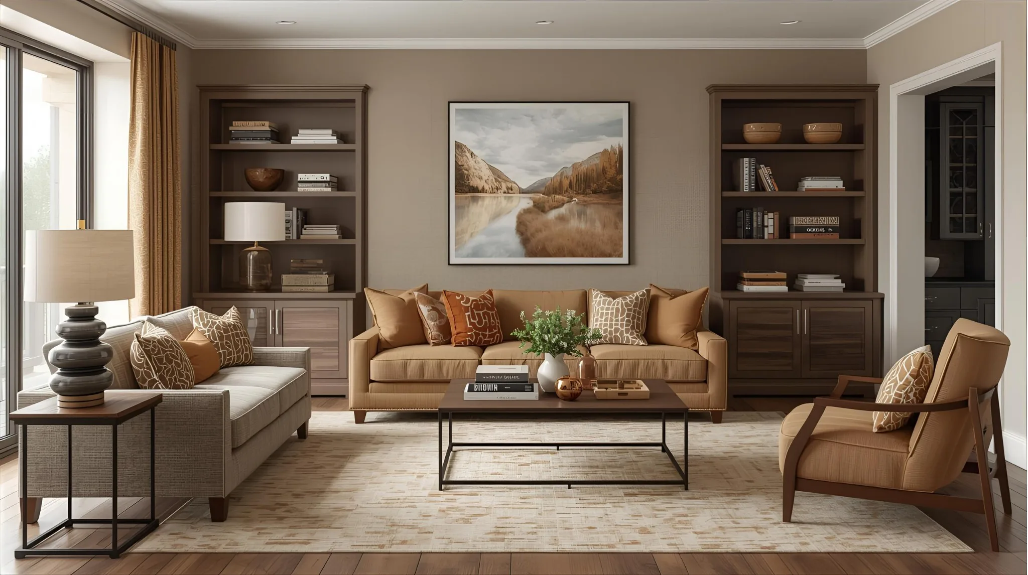 Earthy Browns Walnut, Tan and Chestnut