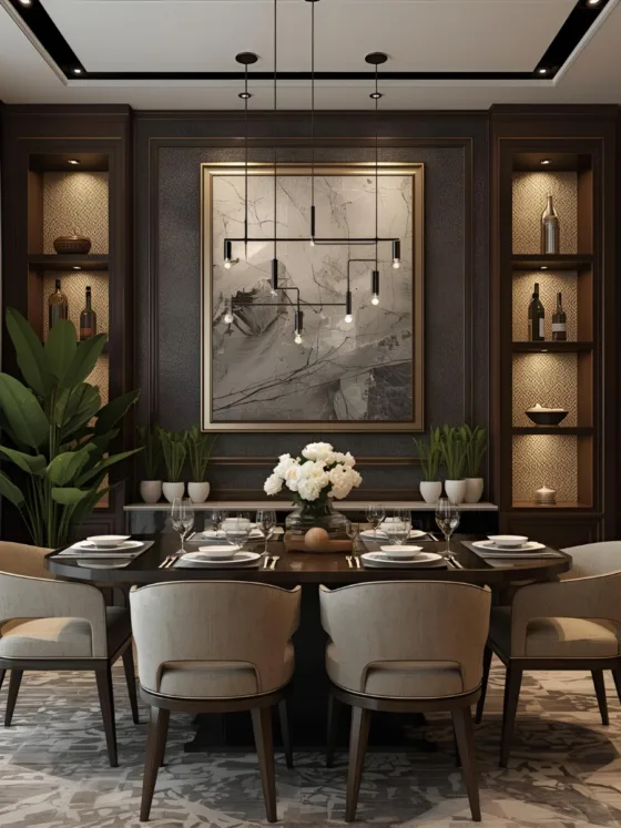Luxury Dining Wall 01