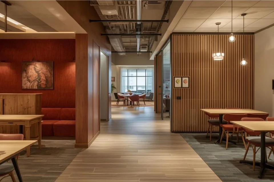 Hospitality-Inspired Office Interiors