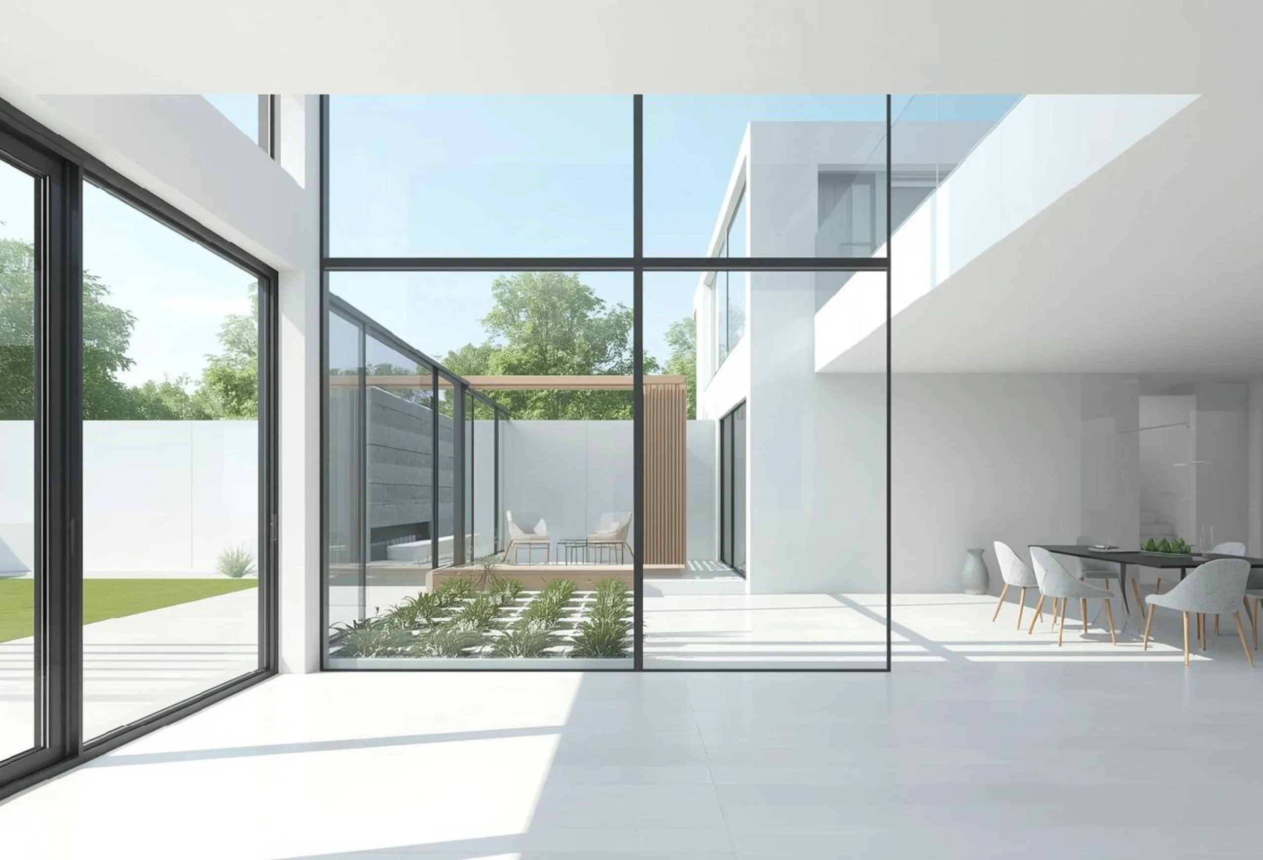 UV-filtered & heat-resistant glass