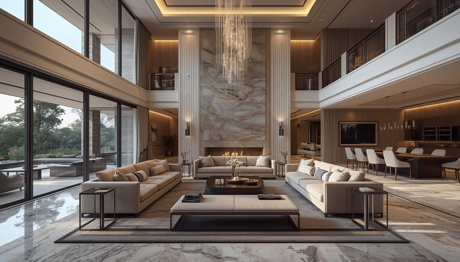 Statement Stone and Marble Features