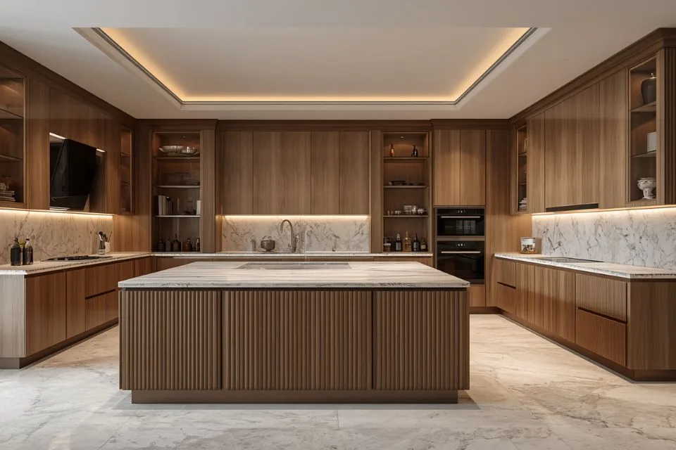 U-Shaped Modular Kitchen