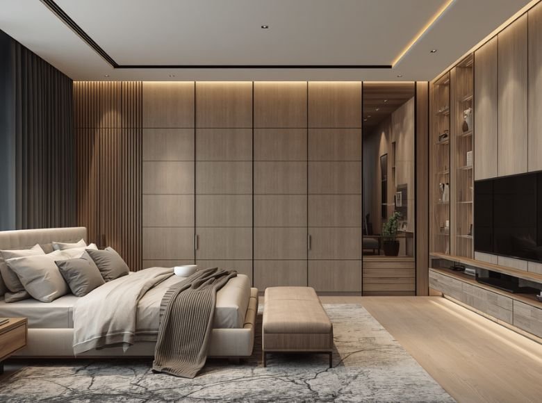 Modern Bedroom & Wardrobe Design service in india