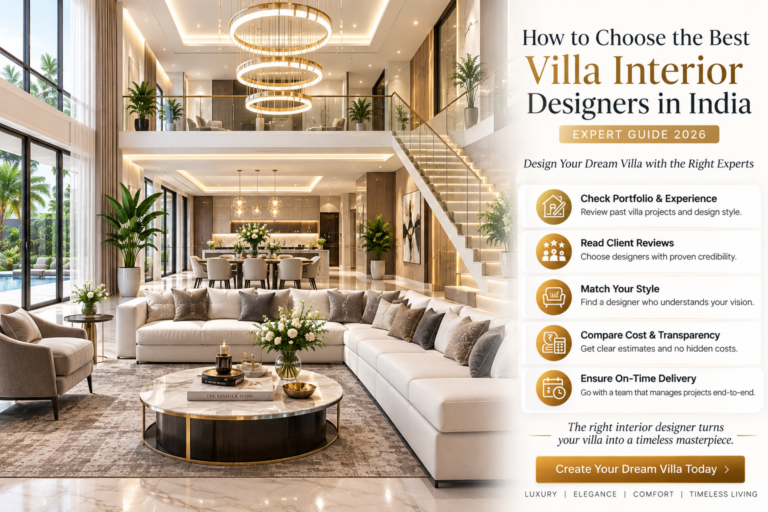 How to Choose the Best Villa Interior Designers in India