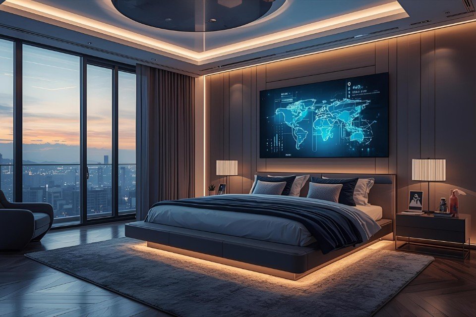 Integrate smart-home features into luxury Andheri apartments with automated lighting, motorized curtains, security systems, and climate control