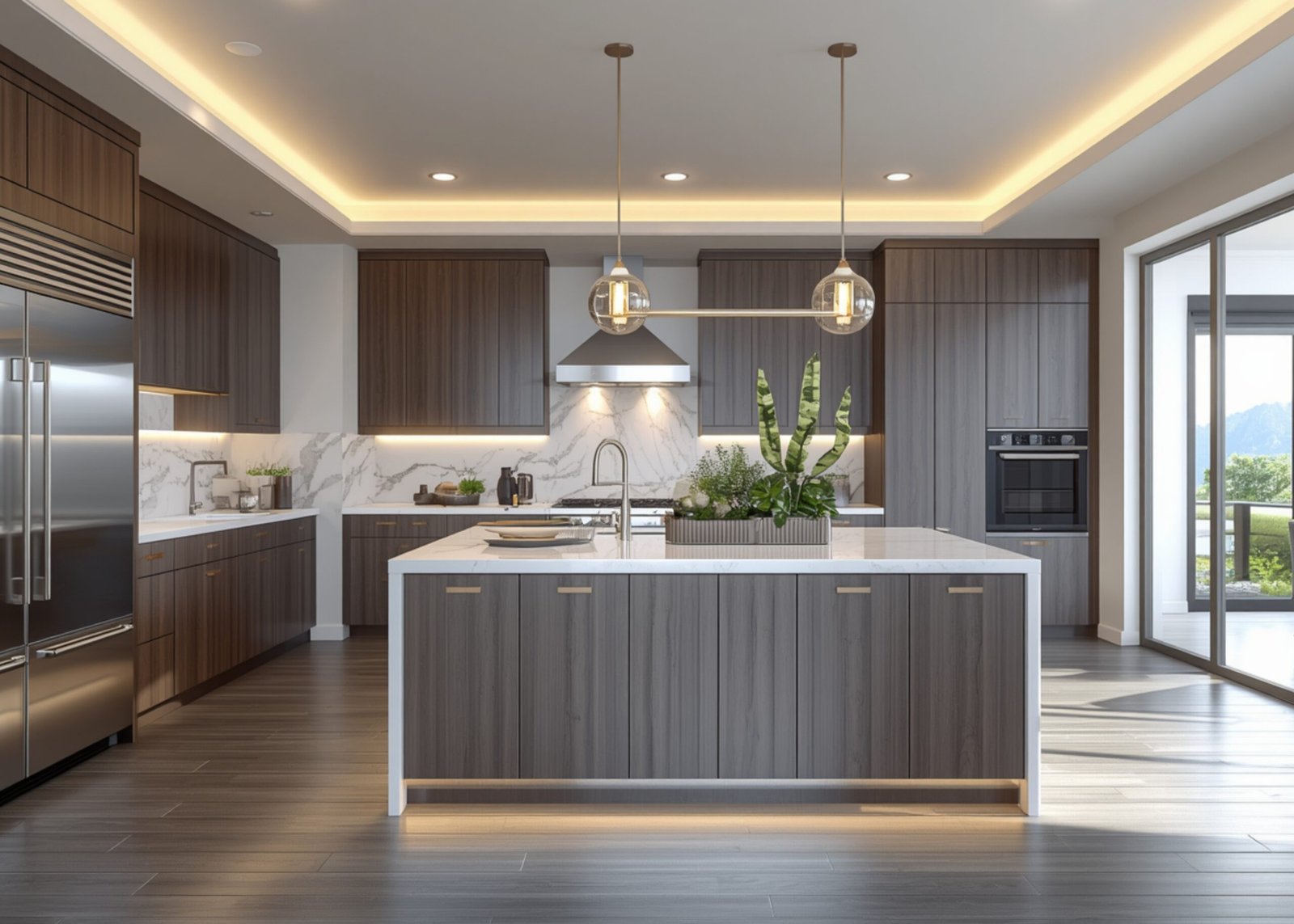 Island Modular Kitchen Layout