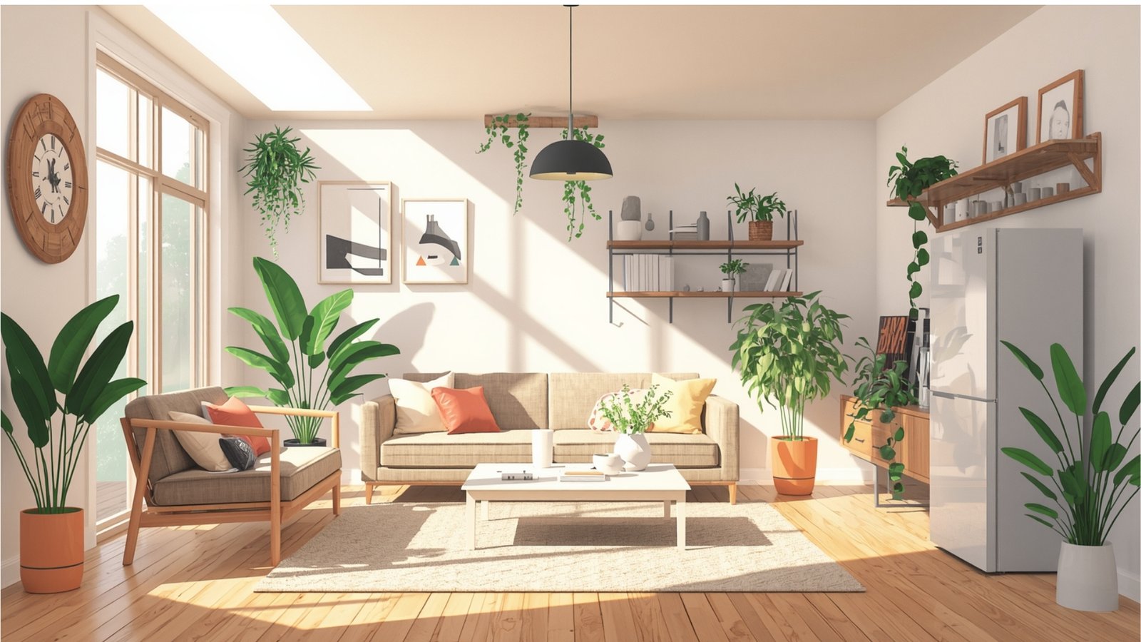 Bring plants into the interior with stylish indoor greenery, natural materials, and modern home dƩcor