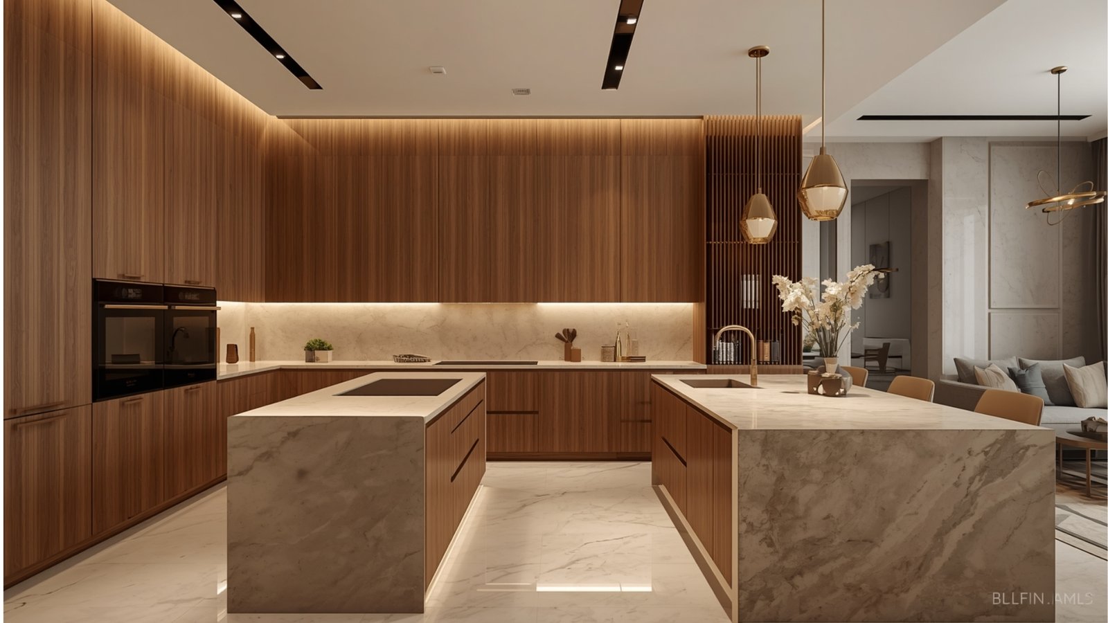 Compact modular kitchen design for modern apartments with smart storage, efficient cabinets, and space-saving solutions