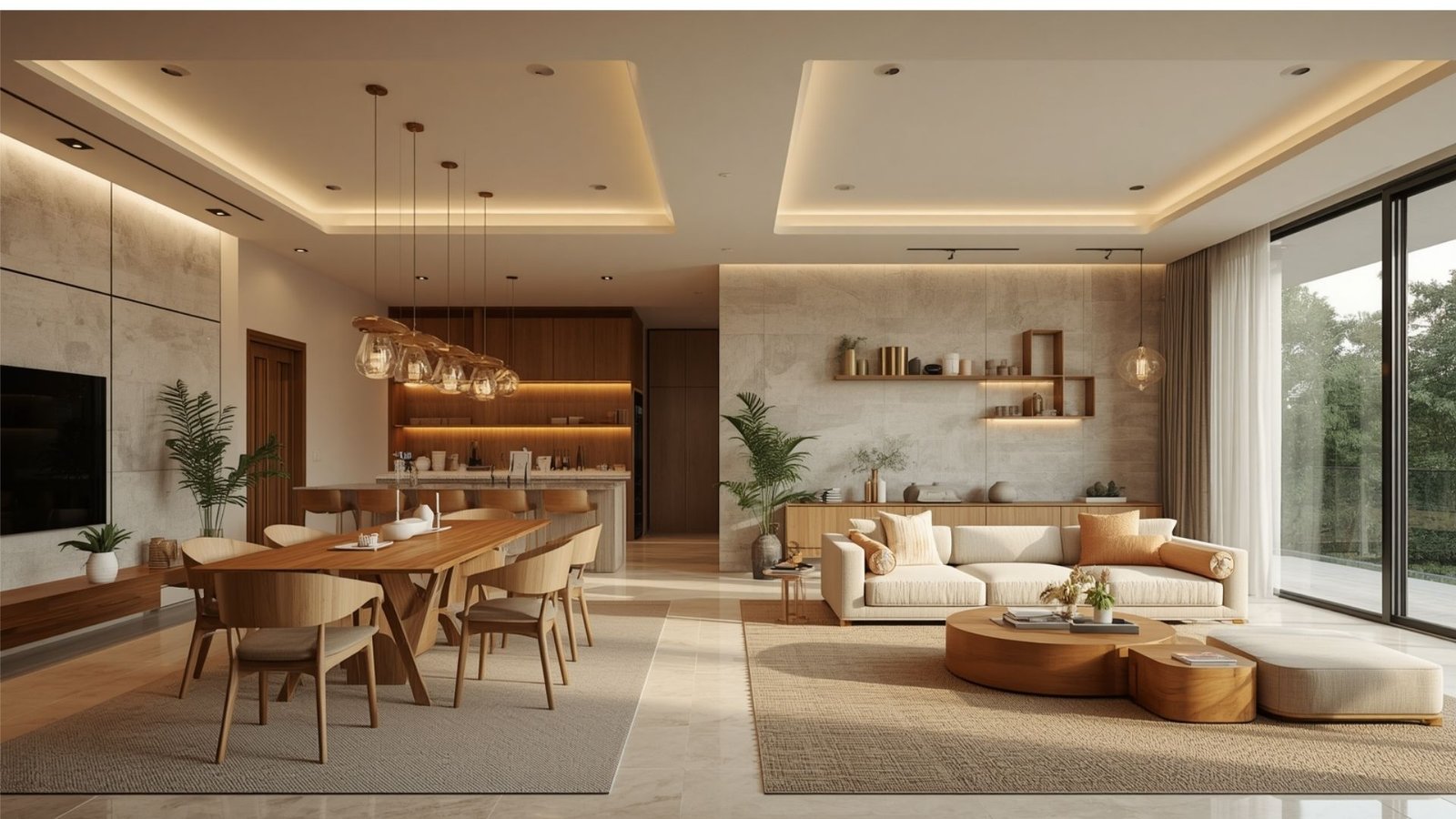 Luxury interior design for 1BHK apartments in Andheri featuring customized furniture, premium finishes, smart storage, and elegant lighting