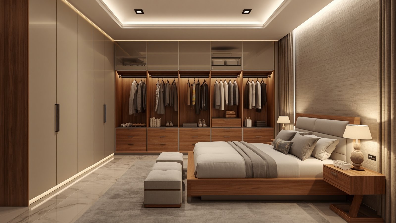 Wardrobe cost in Thane in 2026 for modern bedrooms with customized storage, premium finishes, and stylish wardrobe designs