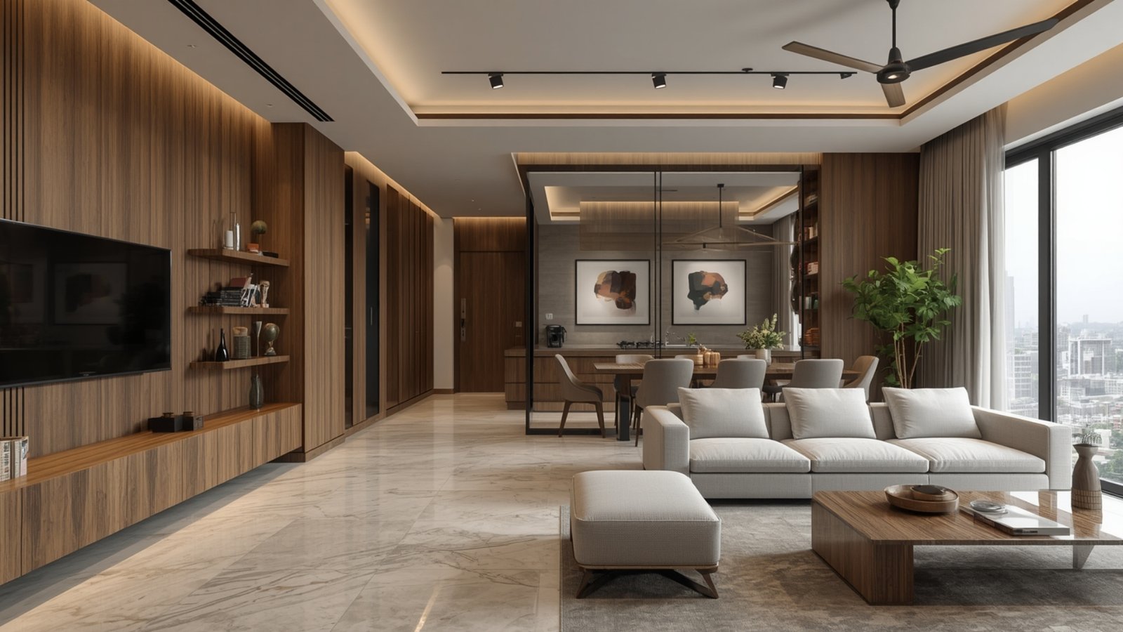 Best 2BHK interior styles for Borivali homes featuring modern furniture, smart storage, warm lighting, and functional space planning
