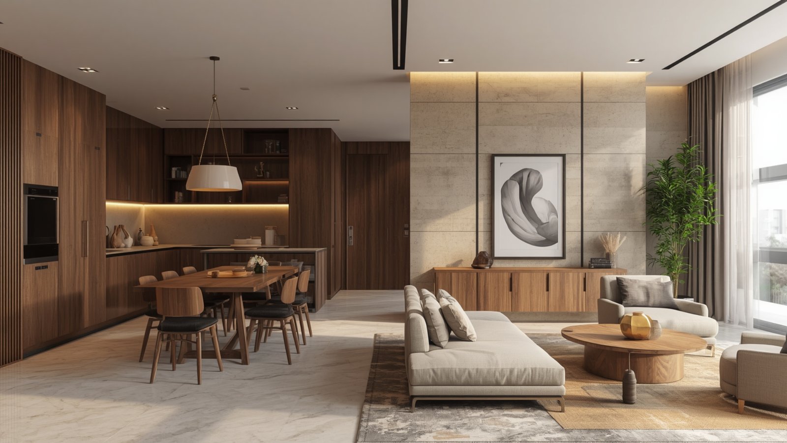 Choose furniture according to room size with properly scaled sofas, tables, beds, and storage for a balanced interior