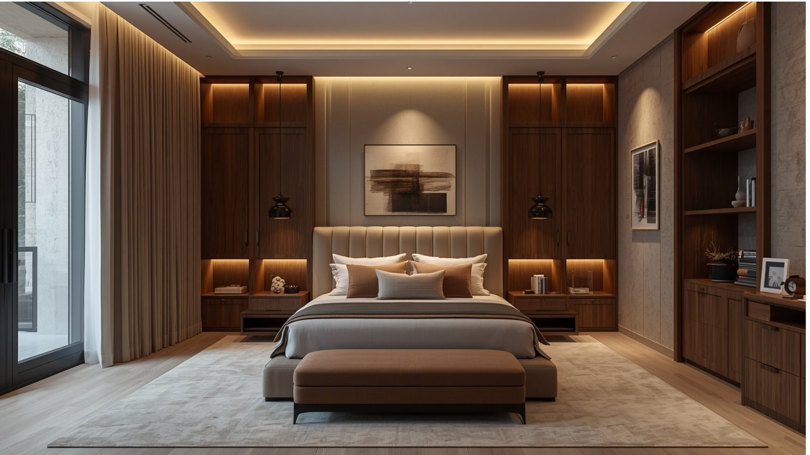 Flexible second bedroom design with multifunctional furniture, a sofa bed, smart storage, and a compact home office