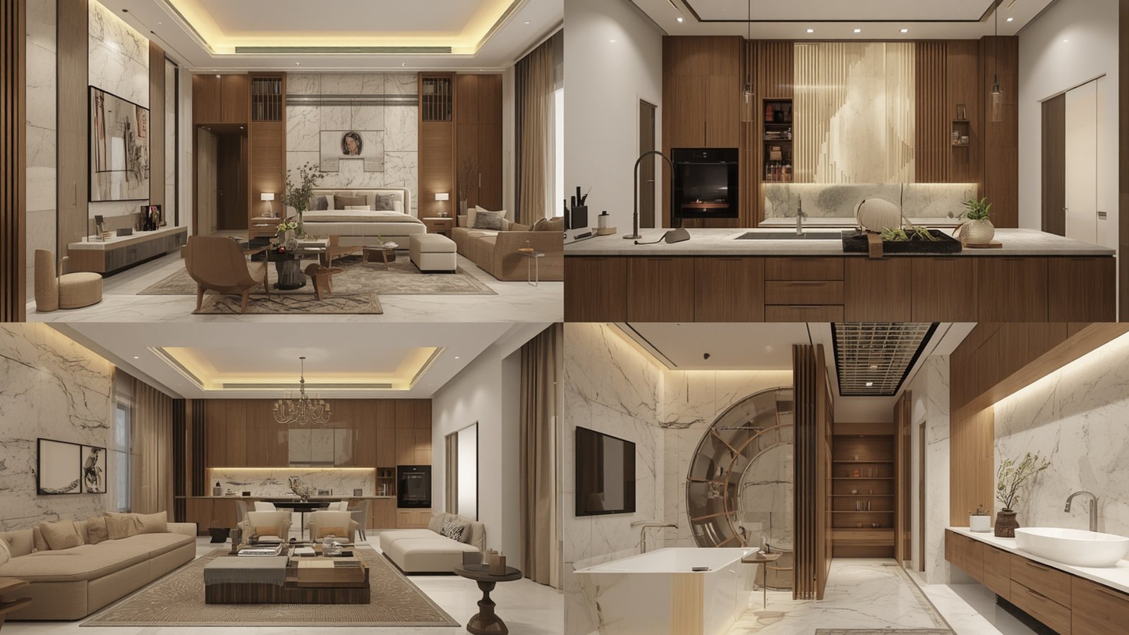 Interior design services for Ranchi apartments featuring modern furniture, smart storage, modular kitchen, and elegant lighting