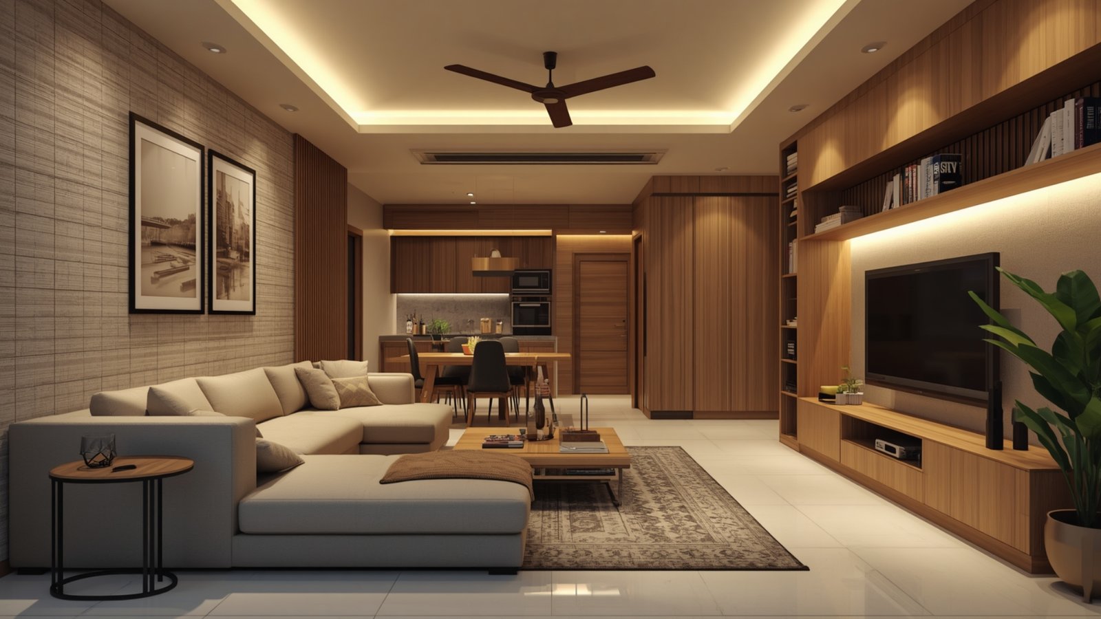 Luxury interior design featuring bespoke furniture, premium finishes, elegant lighting and sophisticated décor