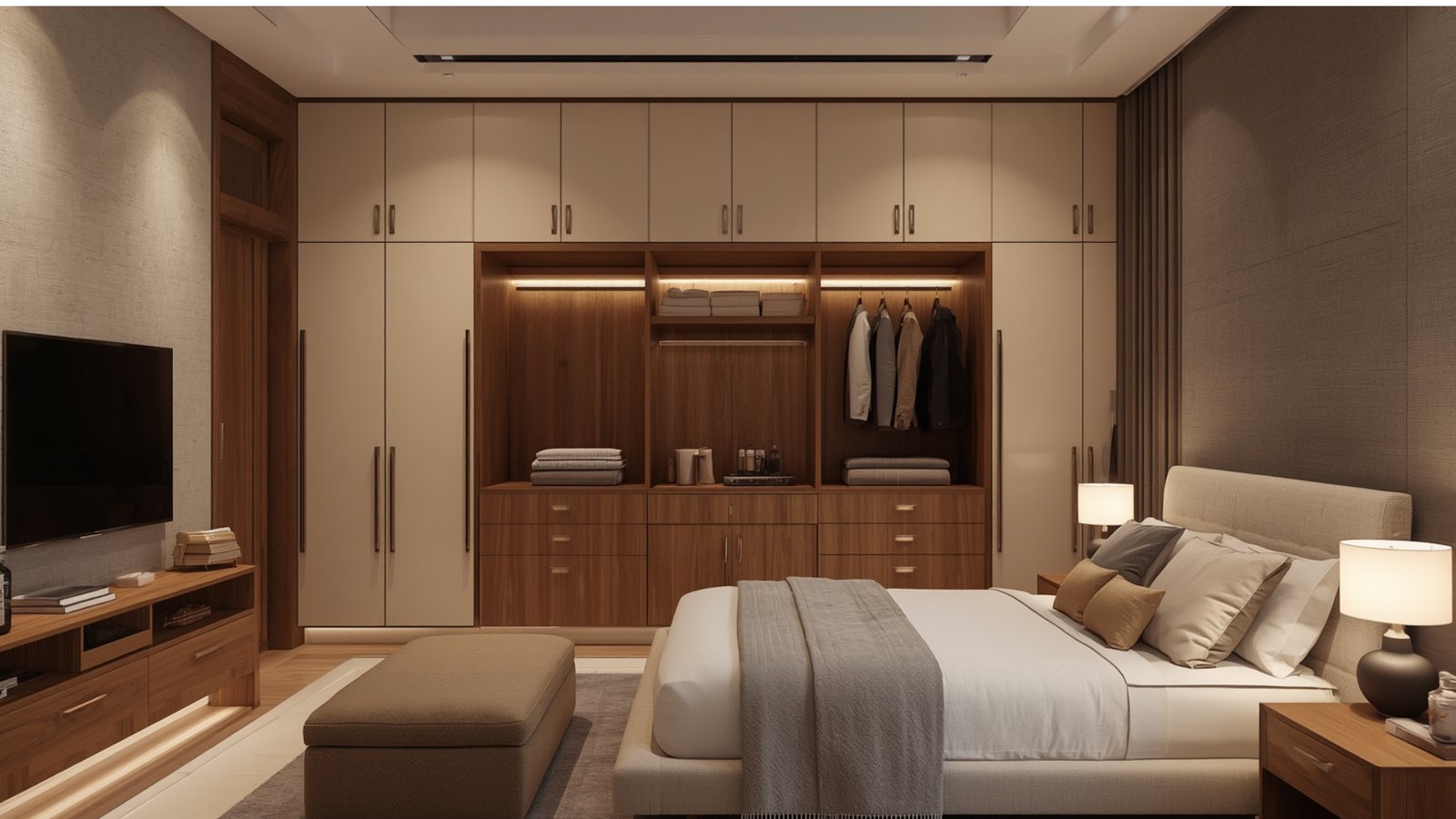 Maximize bedroom storage with custom wardrobes in Pune