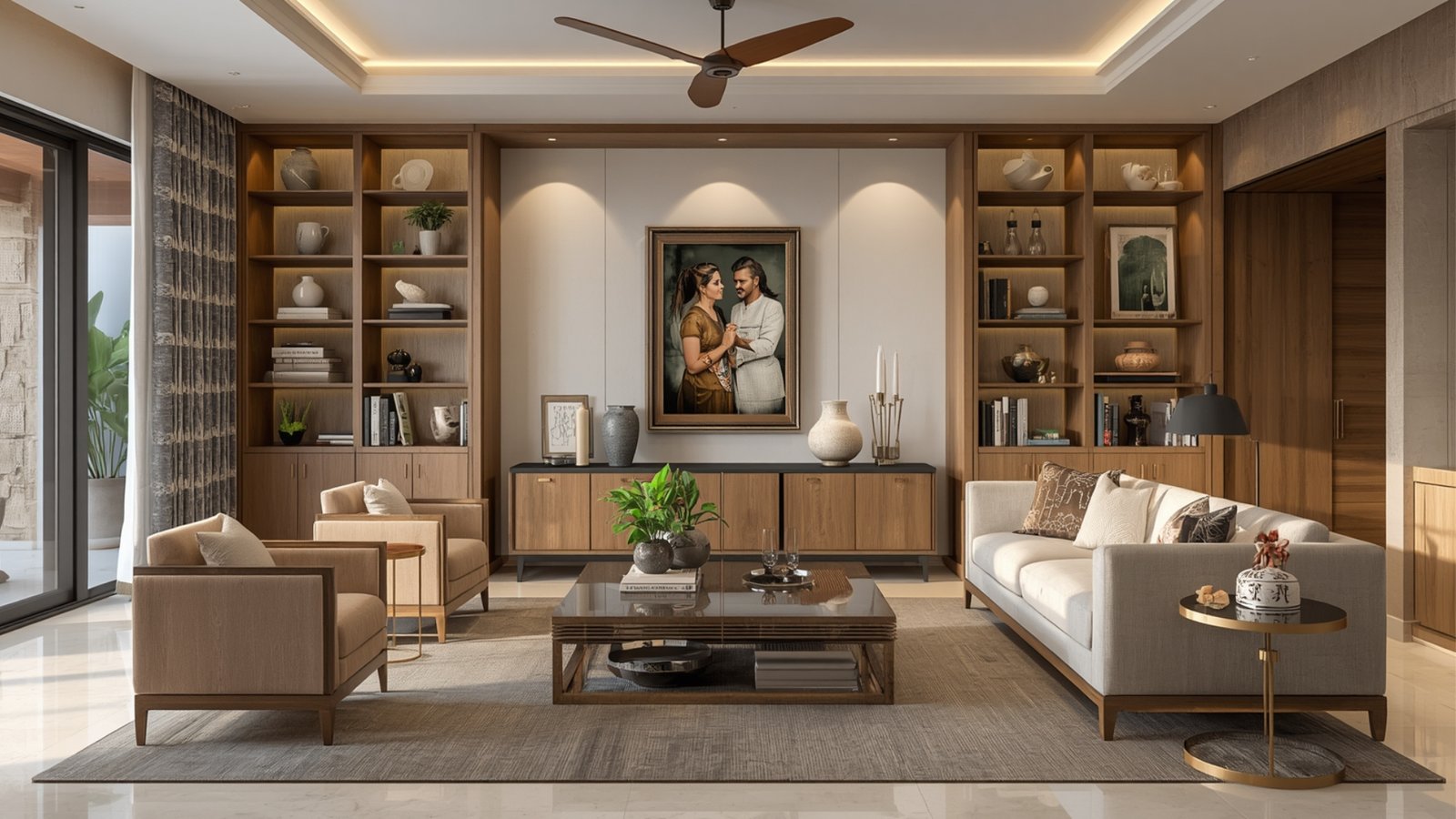 Modern Indian home personalized with customized furniture, smart storage, family-friendly spaces, and meaningful décor