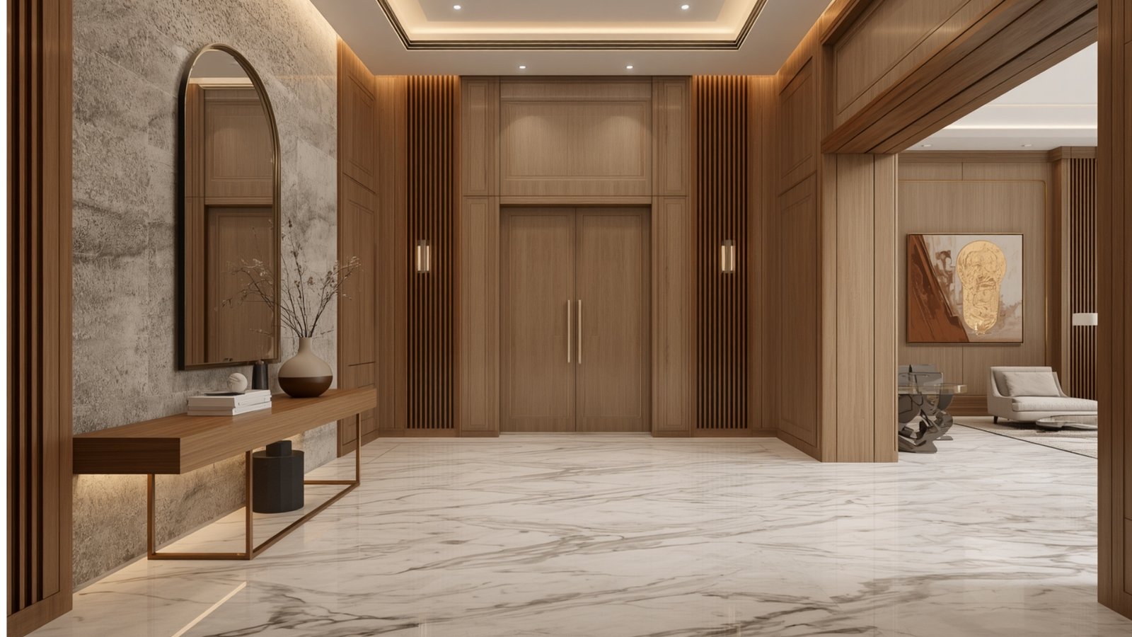 Practical entrance design for modern home interior in Pune