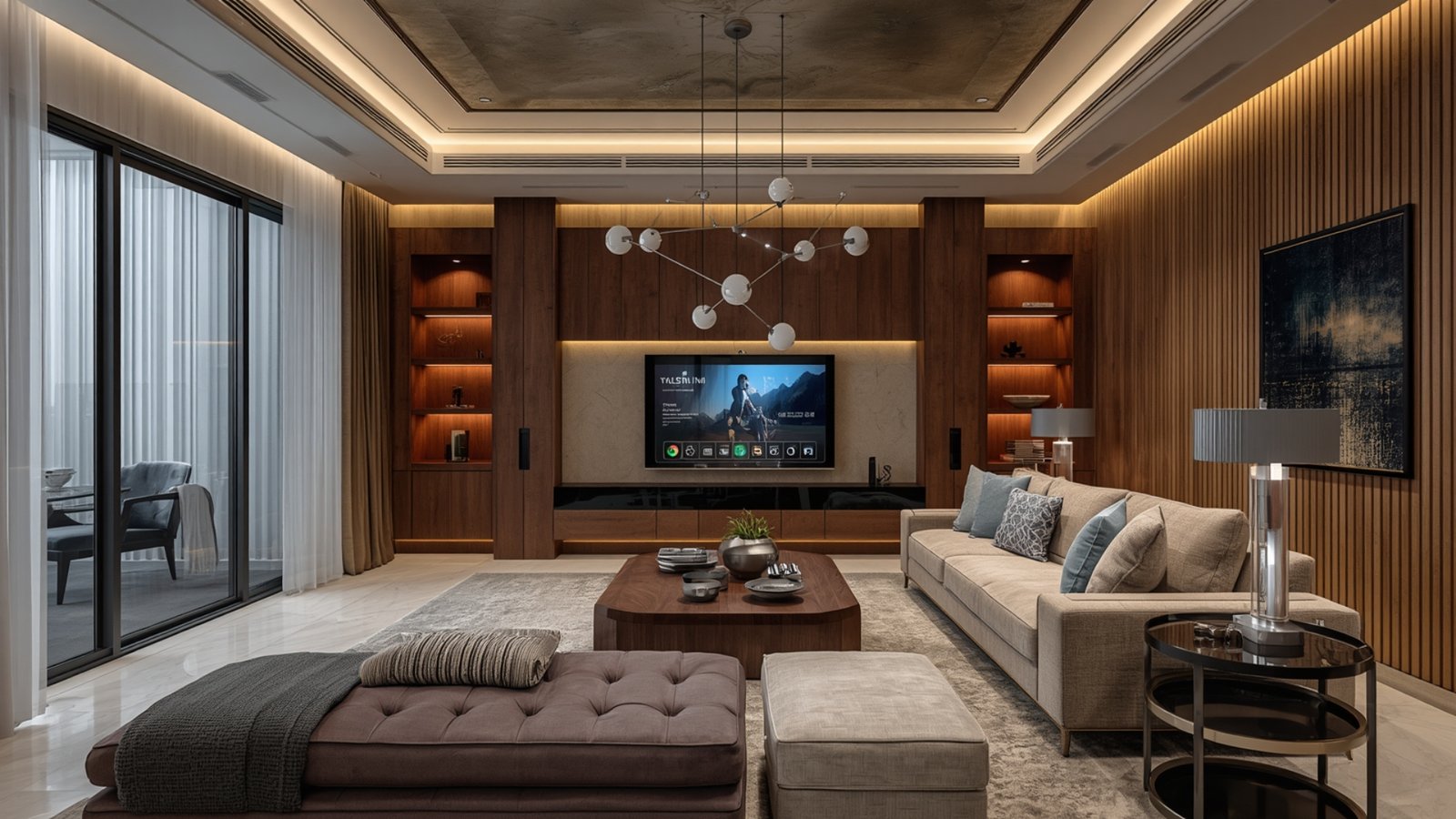 Smart home technology integrated into modern luxury home interior in Pune