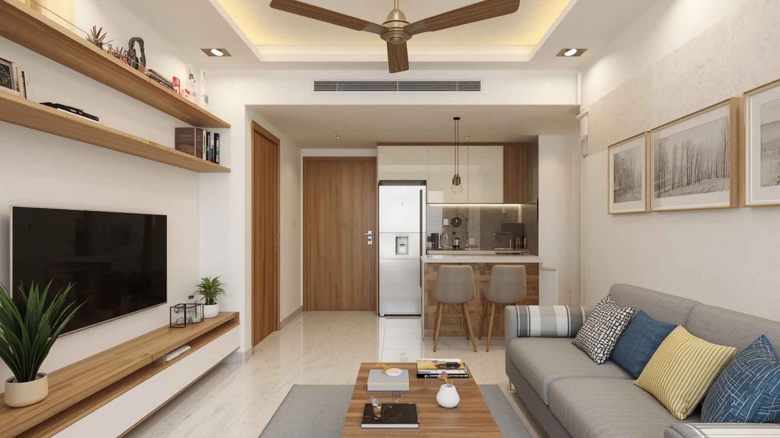 Basic, Mid-Range, and Premium Home Interiors